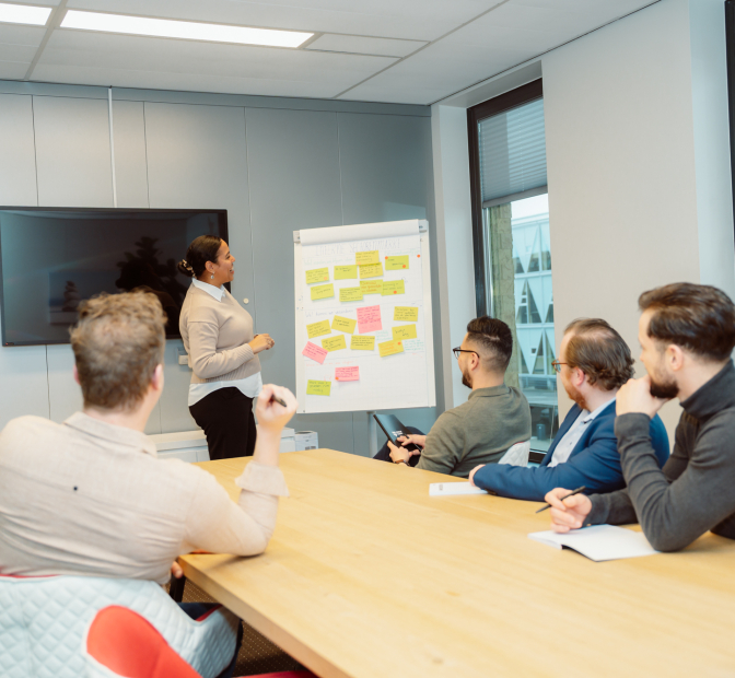Scrum team overleg 