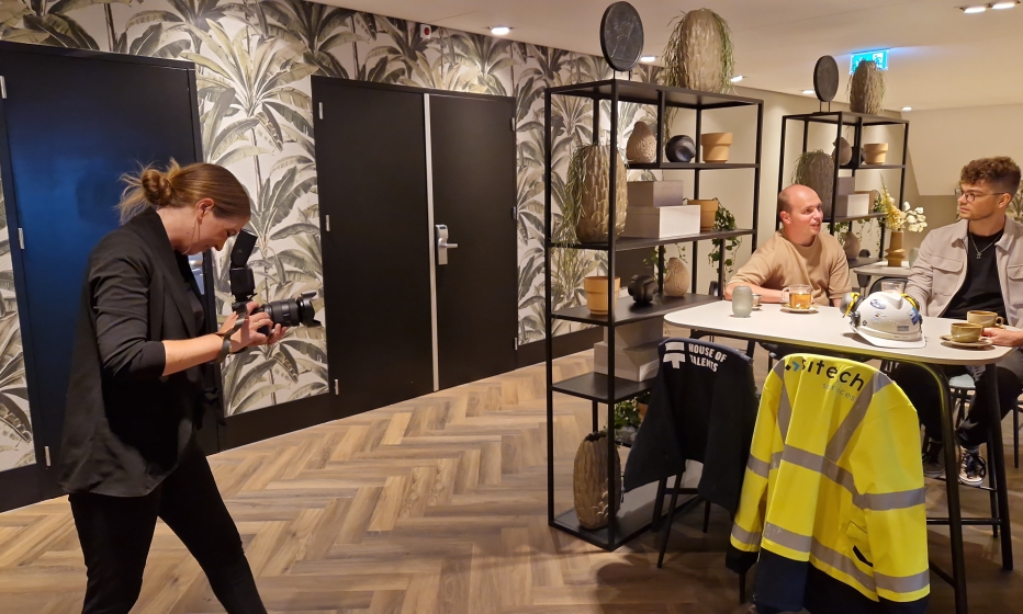 Fotoshoot bij Van der Valk Engi Talents NL