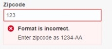Zipcode error