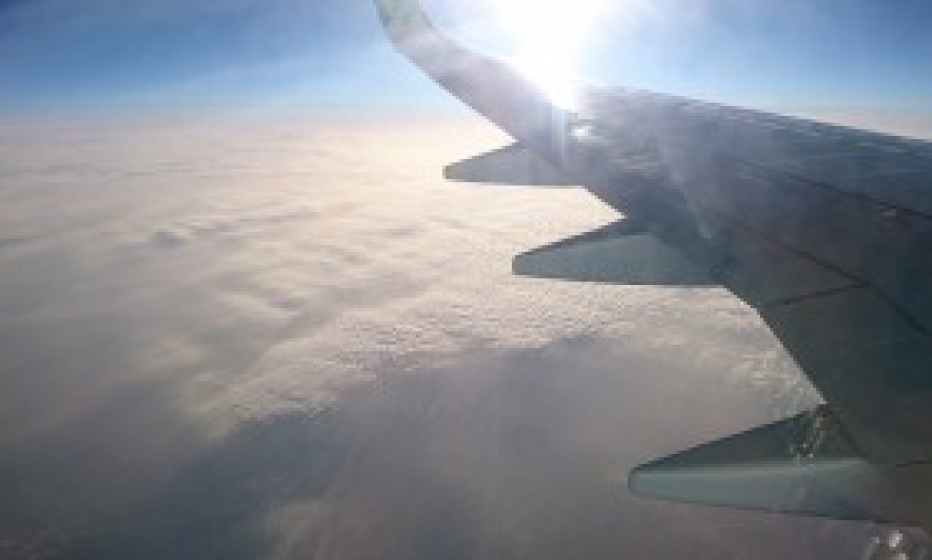 The sun is bright in the cloud