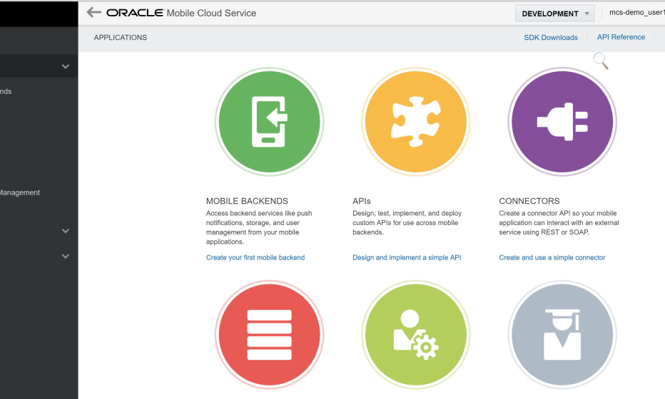 Mobile Cloud Services Dashboard