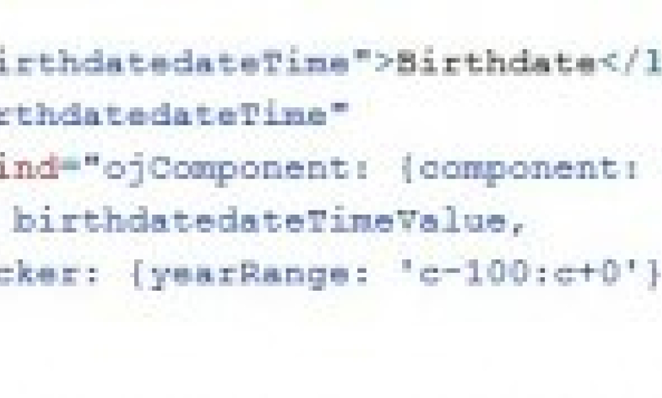 Code for the inputdate