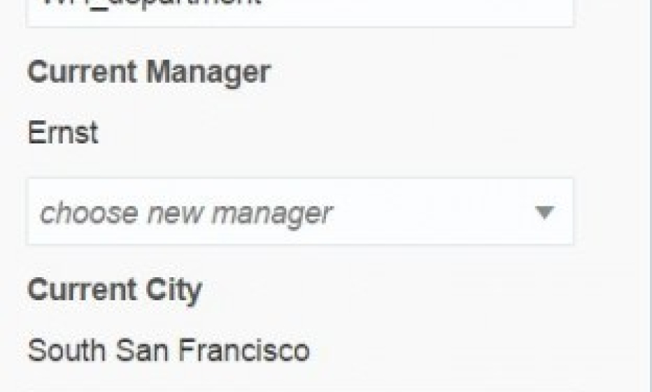 Change department