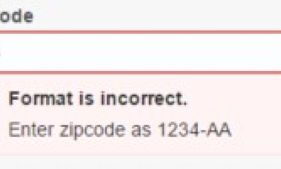 Zipcode error