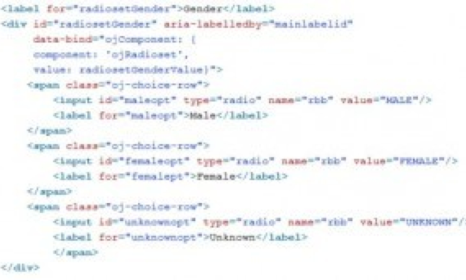 Code for radioset