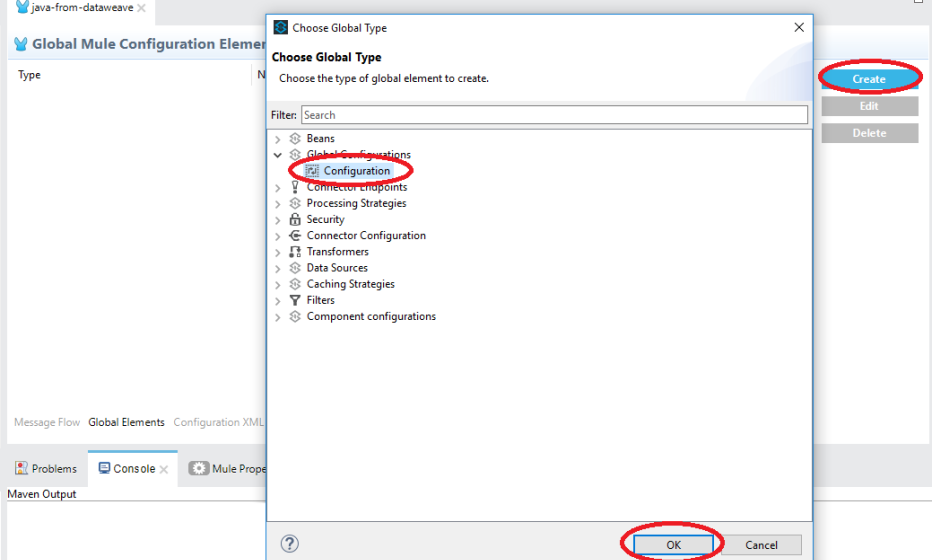 Anypoint Studio - Create Configuration