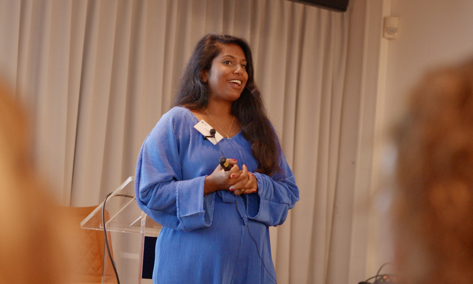 Gina Doekhie tijdens She Talks Tech bij IT Test Talents