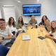 van links naar rechts de deelnemers van het L&D Boost Program: Tom Theloesen, Iris Oosterveen, Iris van Vliet, Noortje Valk, Veerle Hout, Sophie Bouckaert en Laura Veerheem. Jan Van der Meer ontbreekt.