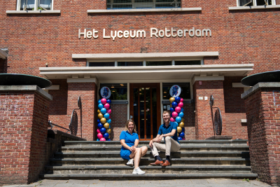 Frank Geelink, Directeur Lyceum Rotterdam en Berber Klein, Expert Leadership Talents