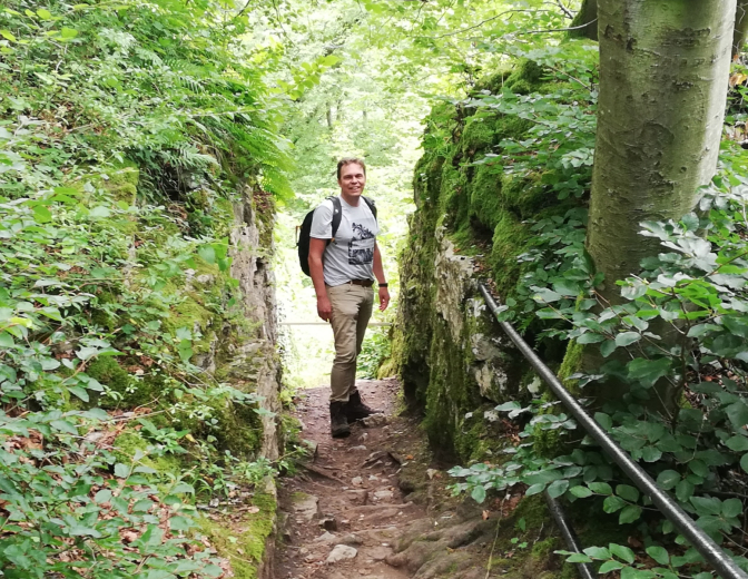 Luc Quinten wandelen op een verrassend pad